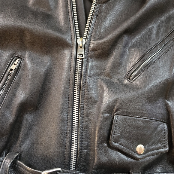 Vintage Wilson's Leather/Biker Jacket Mens size XL - Picture 14 of 15